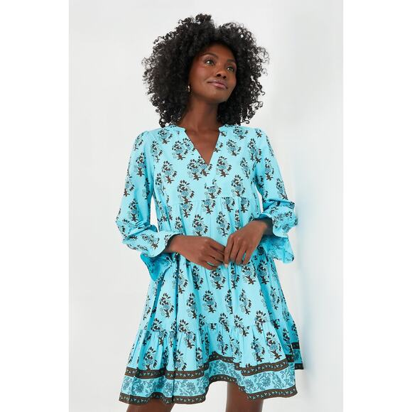 TUCKERNUCK Tropical Turquoise Bouquet Kenzo Coverup NWT  Size Medium - Picture 5 of 11